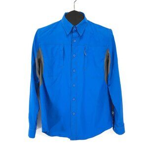 Magellan Outdoors Fish Gear MagWick Shirt Kids' Size XL Blue Vented Long Sleeve